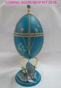 Butterfly & Flowers, a decorated egg kit design