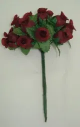 Artifical Flower Rosebud Burgandy (AF15)