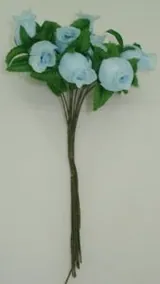 Artifical Flower Rosebud Light Blue (AF14)