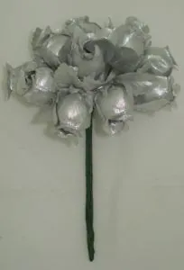 Artifical Flower Rosebud Silver (AF17)