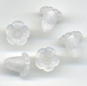 Beading Lucite Trumpet Flower Crystal Fr, 10mm x 11mm (LTF11212)