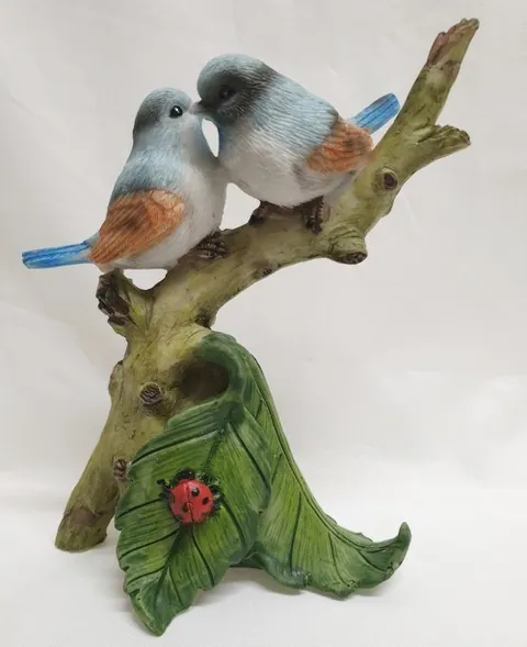 Blue Bird on Branch Hanging Stand, 130mm High (13cm) (HS05)