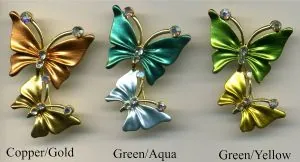 Brooch - Butterfly, 50mm Length ( 5cm Length) (JBR06)