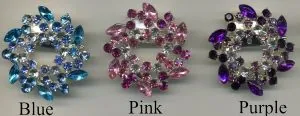 Brooch - Scarf/Circle, 45mm Diameter ( 4.5cm Diameter) (JBR03)