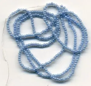 Ceylon Pearls Blue 2mm, 2mm Pearl (Approx 51cm Length) (CP1)