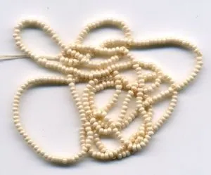 Ceylon Pearls Cream 2mm, 2mm Pearls (Approx. 51cm Length) (CP4)