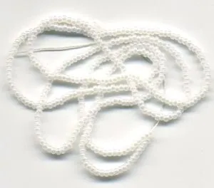 Ceylon Pearls White 2mm, 2mm Pearls (Approx. 51cm Length) (CP3)
