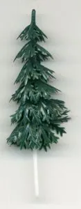 Christmas - 2" Plastic Tree, 60mm High (CT19)