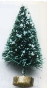 Christmas Brush Tree With Snow, 40mm High (CT8)