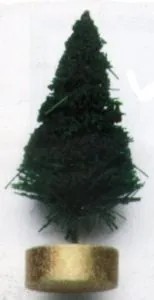 Christmas Flocked Tree, 30mm High (CT5)
