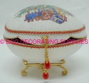 Christmas Toy Box: decorated goose egg design