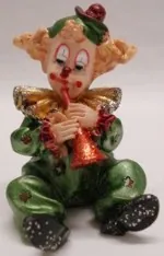 Clown with Trumpet, 50-60mm High x 30-40mm Wide (CLOWN2F)