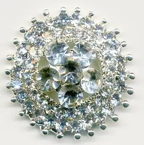 Cluster Rhinestone Round Crystal 23mm, 23mm Diameter (ECLU08)