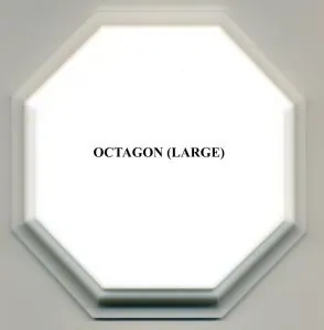 Corian Bases - Octagon Large, 95mm x 95mm ( 3 3/4") (CB09)