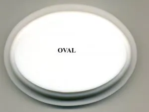 Corian Bases - Oval, 90mm x 65mm ( 3 1/2" x 2 1/2") (CB34)