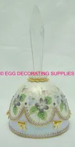 Crystal Bell: decorated goose egg design