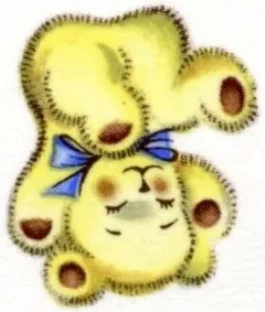 Decal - Baby Toy Bear on Head C (DL129C)