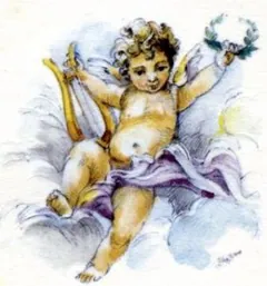 Decal - Cherub B (DL36B)