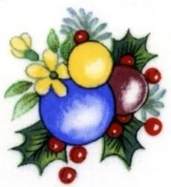 Decal - Christmas Baubles Small A (DL135A)