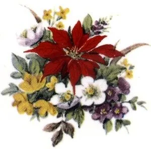 Decal - Christmas Bouquet (DL51)