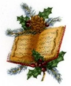 Decal - Christmas Hymn Book G (DL134G)