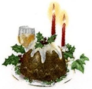 Decal - Christmas Pudding H (DL134H)