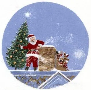 Decal - Christmas Santa C (DL139C)
