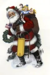 Decal - Christmas Santa, 50mm (DL153)