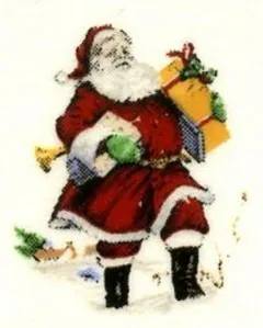 Decal - Christmas Santa, 20mm long x 15mm wide (DL57)