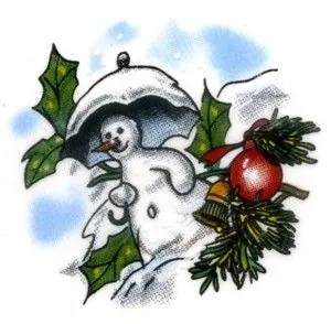 Decal - Christmas Snowman (DL97)