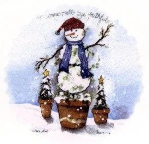 Decal - Christmas Snowman (DL98)