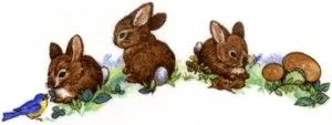 Decal - Easter Bunny A, 80mm long x 25mm wide (DL115A)
