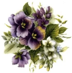 Decal - Flower Pansy (DL72)
