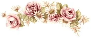 Decal - Flower Pink Rose, 95mm long x 35mm wide (DL5)