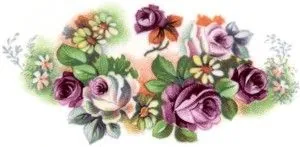 Decal - Flower Rose, 70mm long x 35mm wide (DL110)