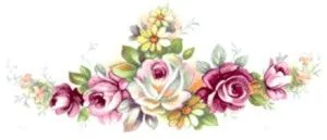 Decal - Flower Roses A, 75mm long x 45mm wide (DL15A)