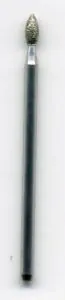 Diamond Coated Football, Shaft: 40mm long , Football: 5mm Long (DCFB)