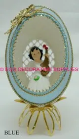 Duck Egg Angel: decorated duck egg design