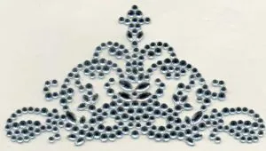 Embellished Motif, 90mm x 49mm (EFB01-2)