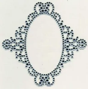 Embellished Motif, 90mm x 90mm (EFB02)