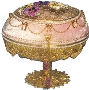 Emu Treasure Chest: decorated emu egg design