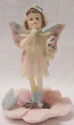 Fairy on a Flower Blue, 100mm High (FAIFL-B)
