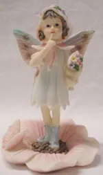 Fairy on a Flower Pink, 100mm High (FAIFL-P)