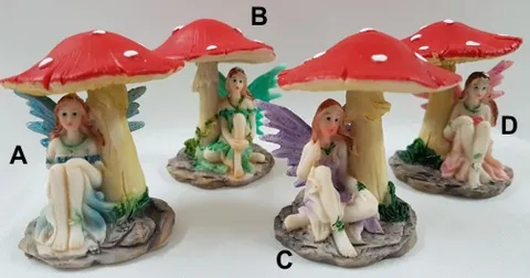Fairy Under Mushroom, 50mm High (5cm High) (FAISITMU)