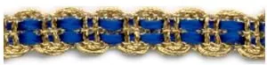 Fancy Braid Blue/Gold (C49 BLGOL)