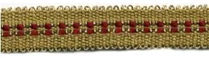 Fancy Braid Dark Red /Gold (C100 DKRGO)