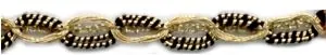 Fancy Braid Gold/Black (C60 GOLBLK)