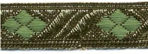 Fancy Braid Green/Gold (C97 GREGOL)