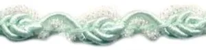 Fancy Braid Green/White Glitter (C93 GREWH)