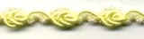 Fancy Braid Lemon/White Glitter (C93 LEMWH)